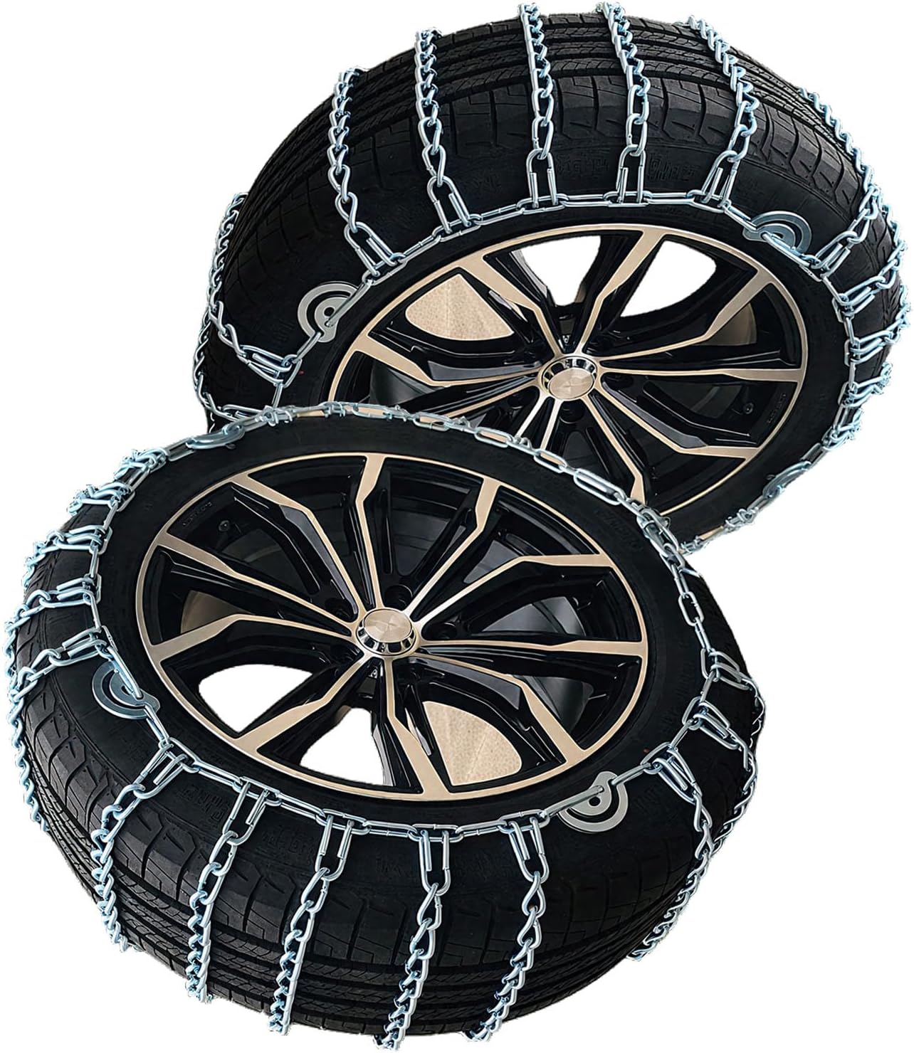 Snow Tire Chains for Passenger Cars Alloy Steel Anti Skid Chains Easy Installation for Winter Snow and Ice silver Model-235
