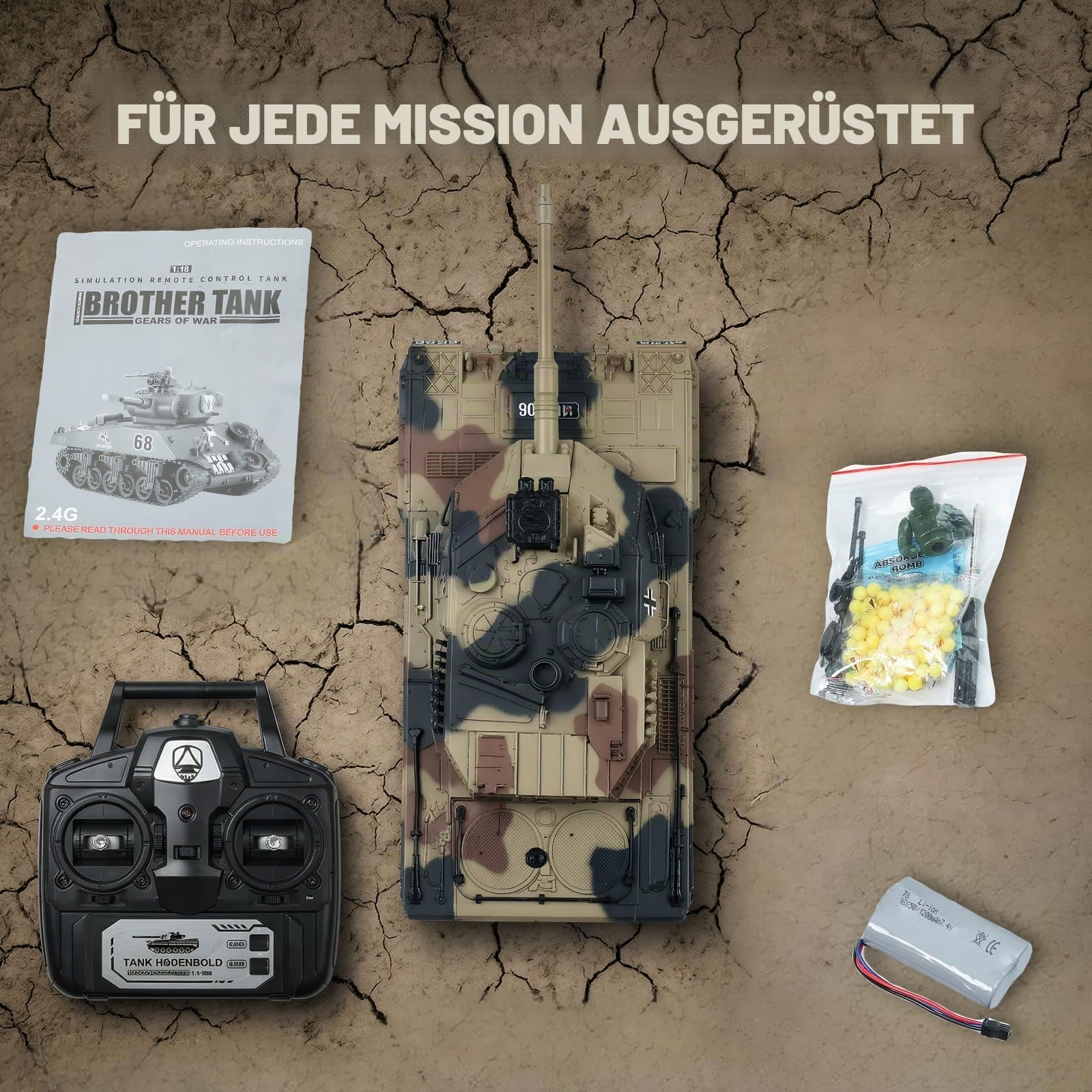 RC Panzer, 1:18 Modell Bausatz Set Projekt Geschenkset