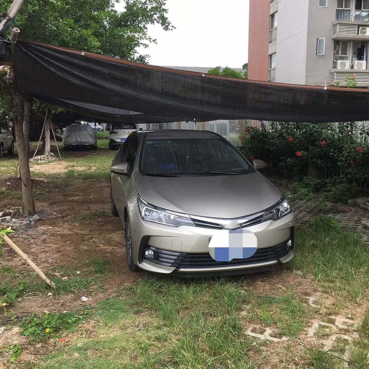 Shade Netting Black 2×3m 3×4m 3×5m 4×5m 4×6m 4×8m,Sunblock Shade Cloth,Greenhouse Garden Plant Shading Net,Outdoor Shade Sail,With Grommets,Shade Mesh Tarp,Sunscreen Fabric,Black-2x4m(6.6*13.1ft)