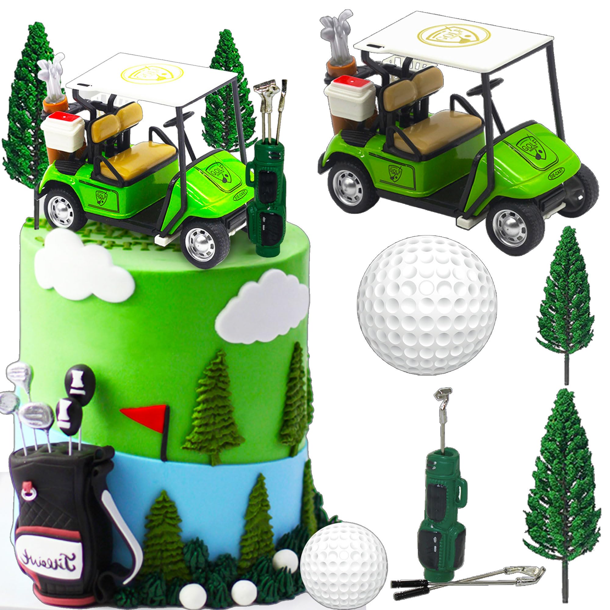 Luxury Golf Cake Decoration Heading for the Green Cake Topper Golf Themed Cake Decorations Golf Party Supplies Golf Party Favors Golf Birthday