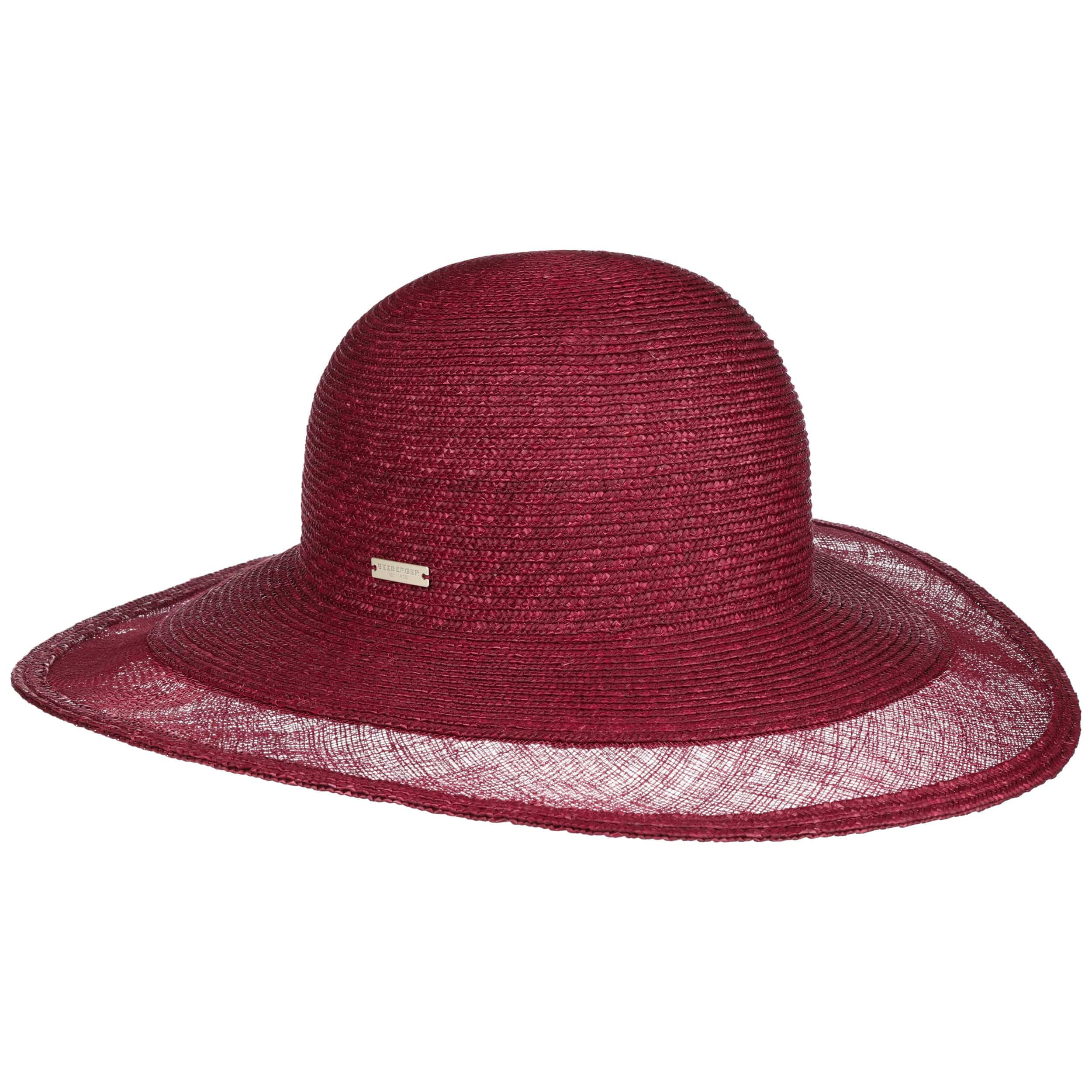 Seeberger Sinamay Edge Schlapphut Sonnenhut Sommerhut Damenhut Gartenhut Strohhut Damen - Frühling-Sommer Sommer