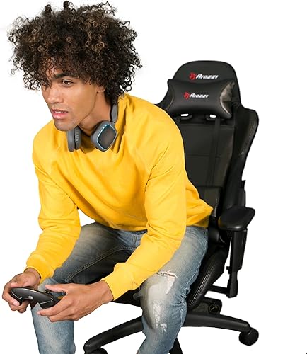 Miniatura 9 de Arozzi - Verona Professional V2 Silla ergonómica para juegos de computadora con silla reclinable giratoria basculante inclinable altura ajustable y