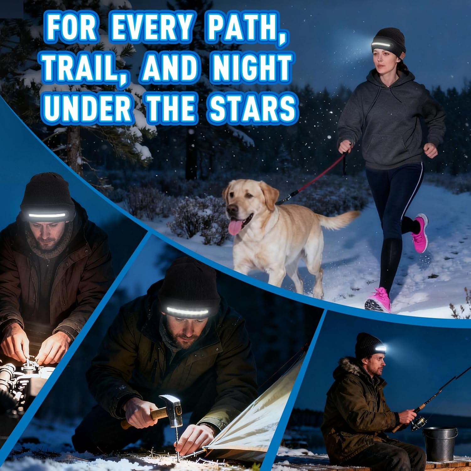 Stocking Stuffers for Adults Men, Bluetooth Beanie Hats for Mens, Mens Gifts for Men Dad Him Grandpa Husband Christmas - Image 7