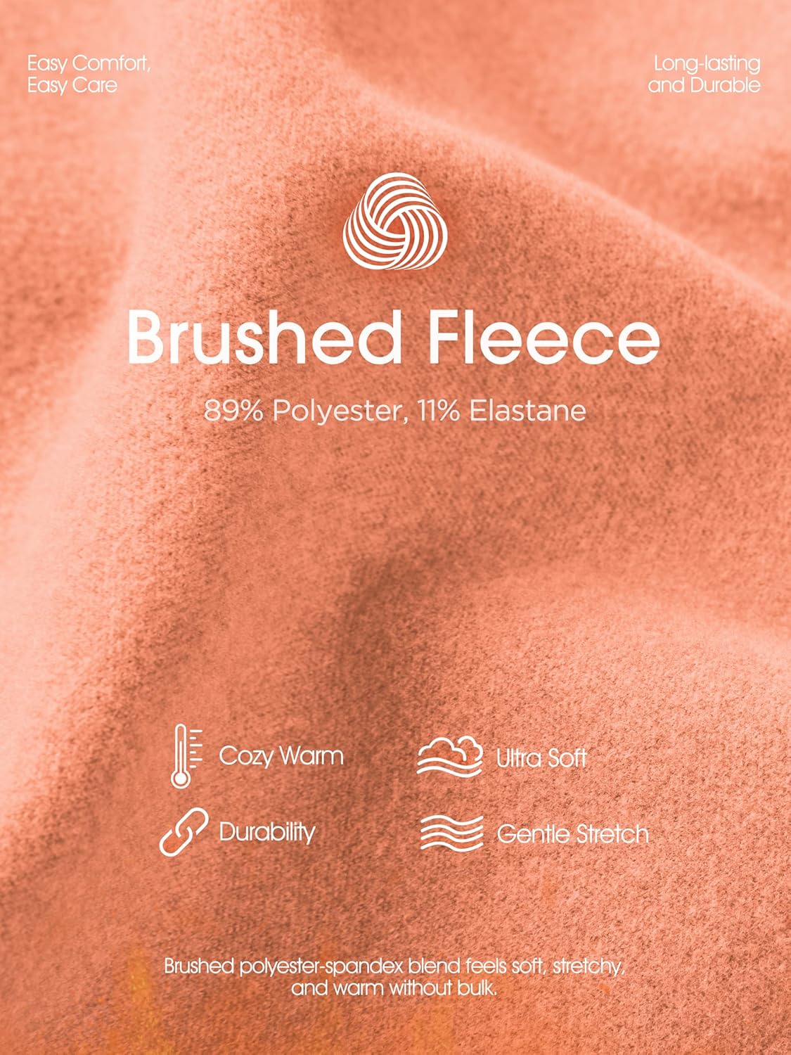 ODODOS Women's Brushed Fleece Jogger Sweatpants – Cozy Warm Adjustable High-Rise Relaxed Lounge Pants with Pockets - Image 6