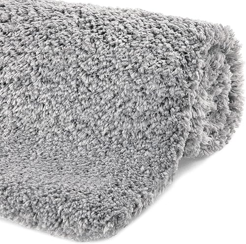 Yimobra - alfombra de calidad alta para baño de felpa antideslizante y esponjosa, increíblemente suave, cómoda, extra gruesa, absorbente de agua,