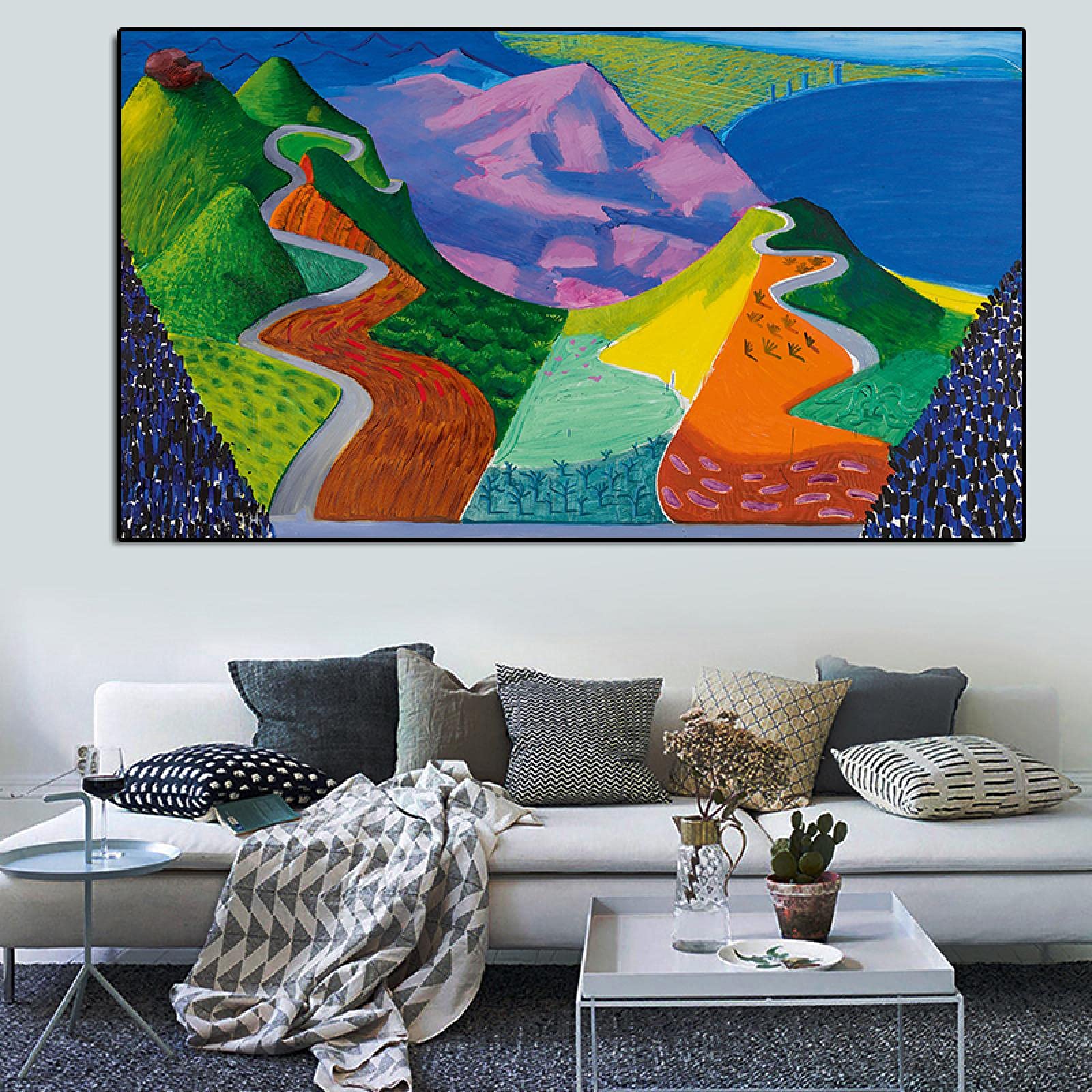 Affiches et impressions salon avec cette toile decorative de 60x80 cm pour maison chic