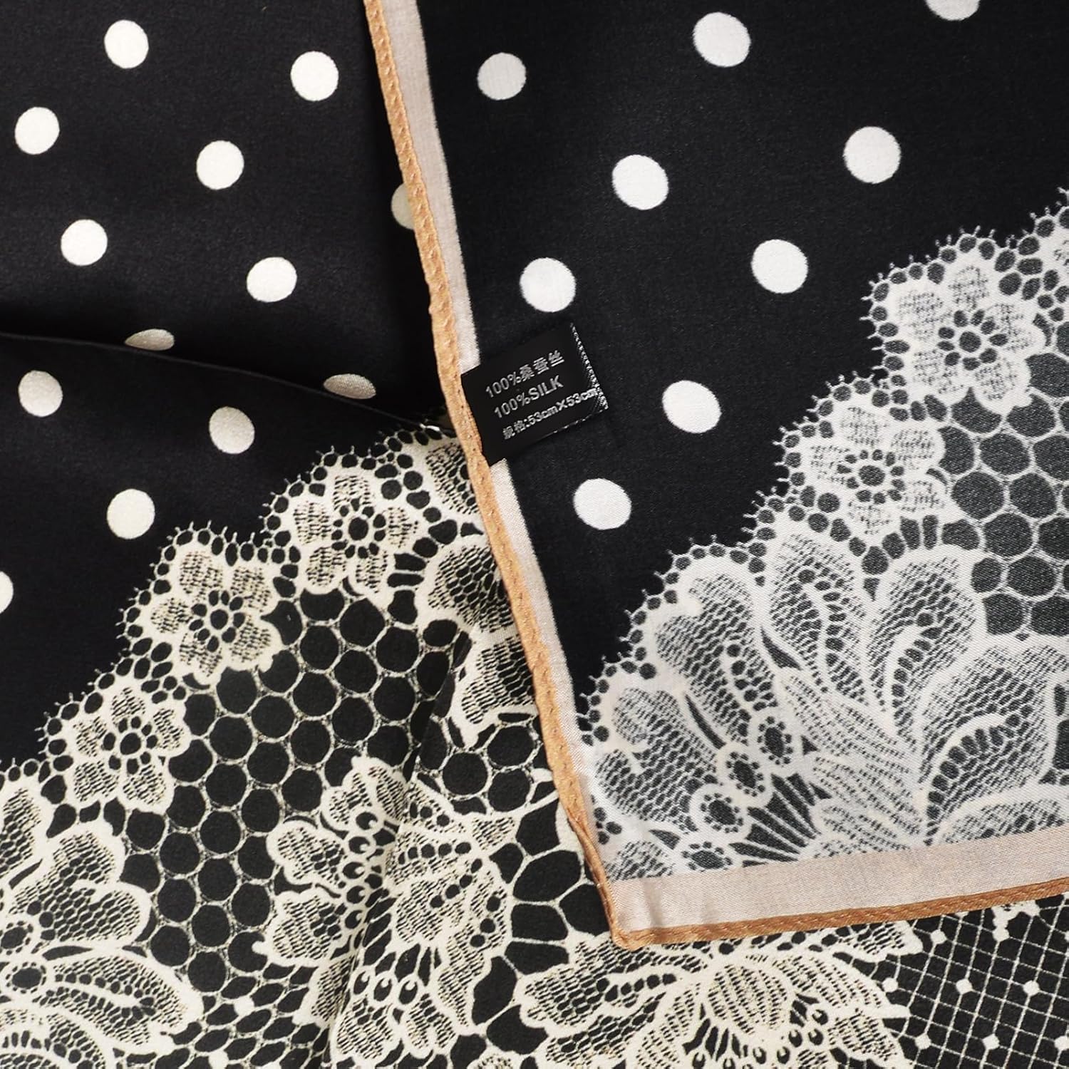 Women 100% Mulberry Silk Neck Scarf Lightweight Digital Print Small Square Scarfs- Neckerchief Gift Packing 21"*21" - Image 4