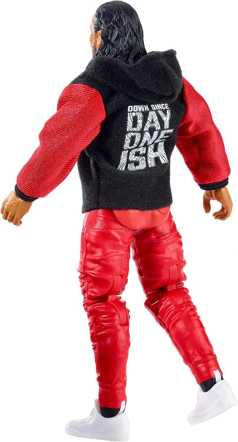 WWE Jimmy Uso Elite Collection Deluxe Action Figure with Realistic Facial Detailing, Iconic Ring Gear & Accessories