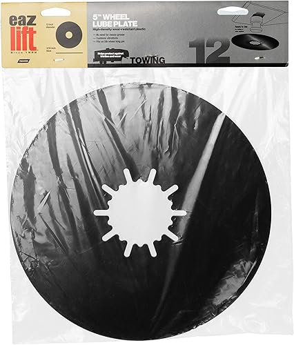 Miniatura 5 de EAZ LIFT TPE - Placa lubricante de quinta rueda de alta calidad de 10 pulgadas, color rojo con PTFE (44668)