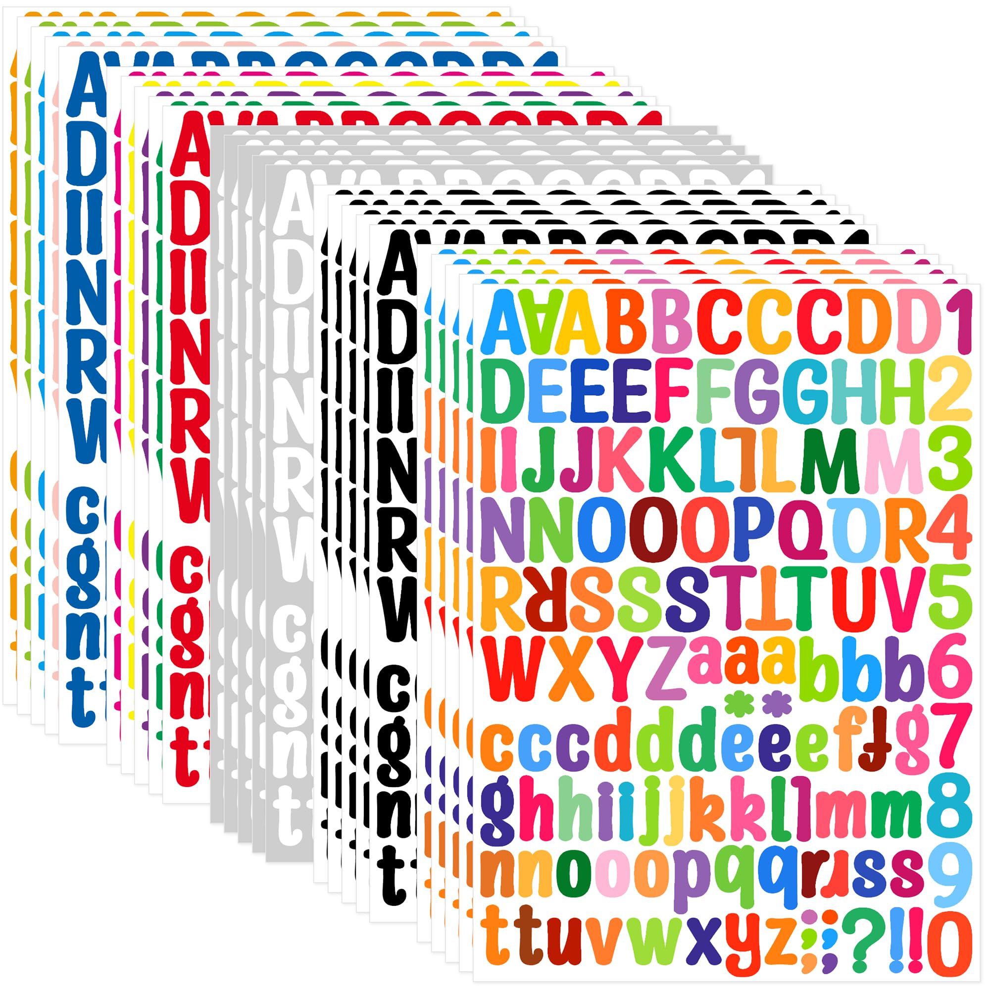 Lettres alphabet en vinyle autocollantes pour remise de diplôme et décoration de salle de classe