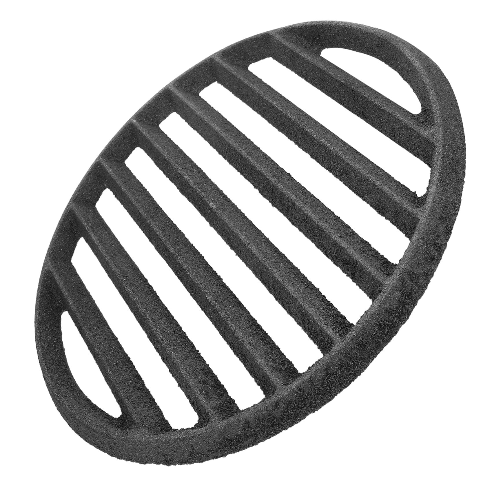 Kisangel Grille Ronde de Cuisson en Fonte pour Foyer Extérieur et Camping
