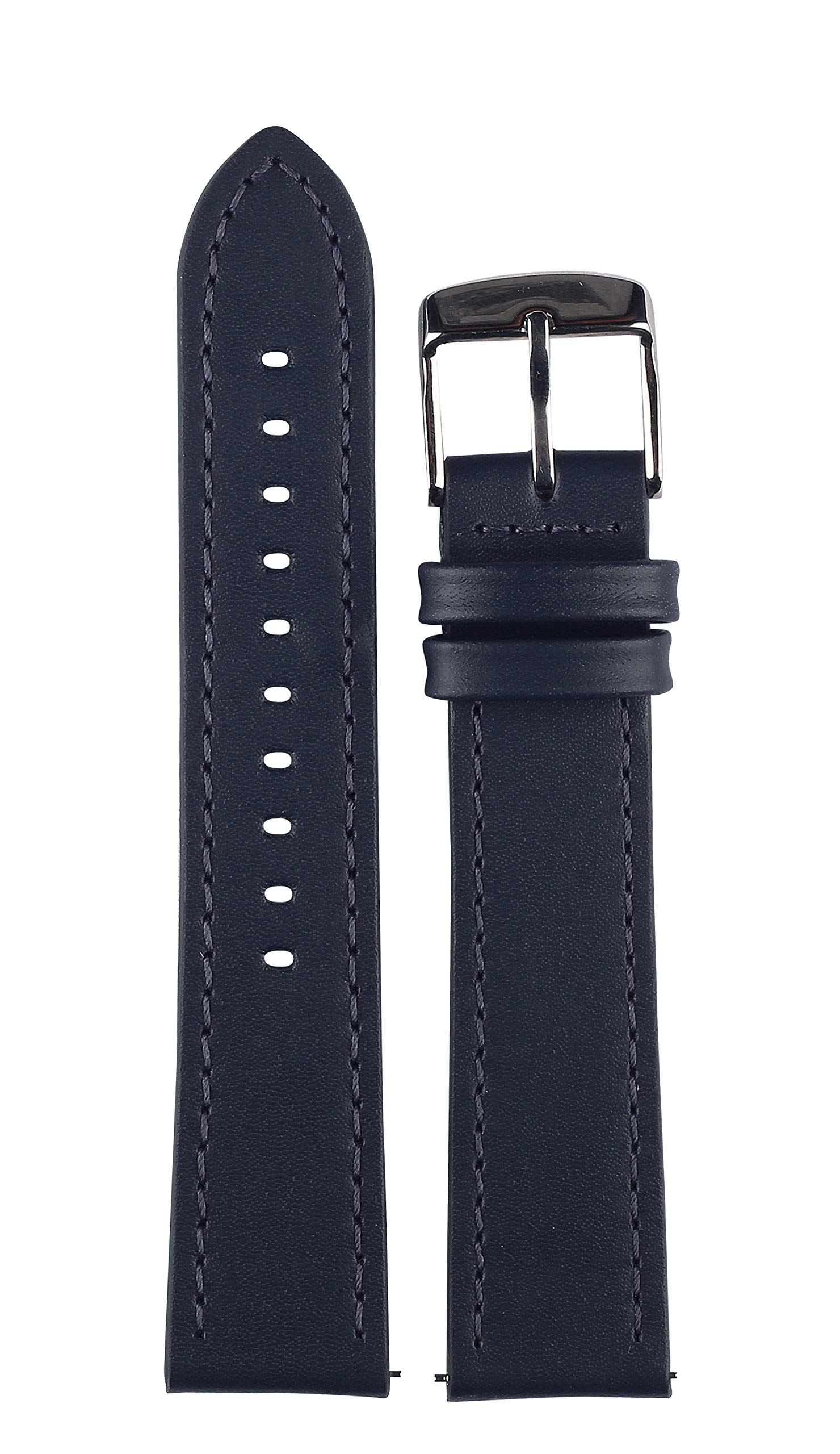 EXOR OSTRICH BLUE Color Leather Watch Strap 20MM With CUT EDGE finish of Genuine watch Leather strap for men and women (B08MV76MJJ) Amazon Price History, Amazon Price Tracker