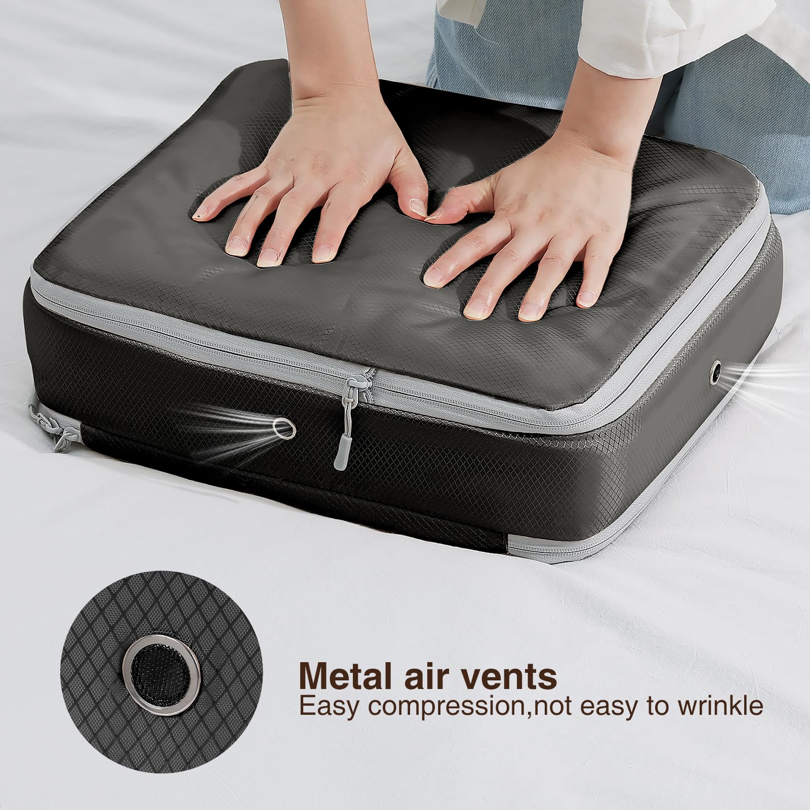 Homsorout Space Saving Compression Organisers, Set of 6 - Image 4