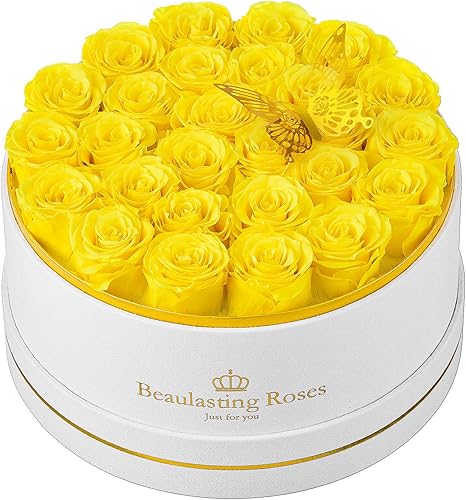 Miniatura 23 de Rosas preservadas para siempre, rosas reales en una caja, flores de cumpleaños para el día de la madre, para ella, mamá, mujer, esposa, día de San
