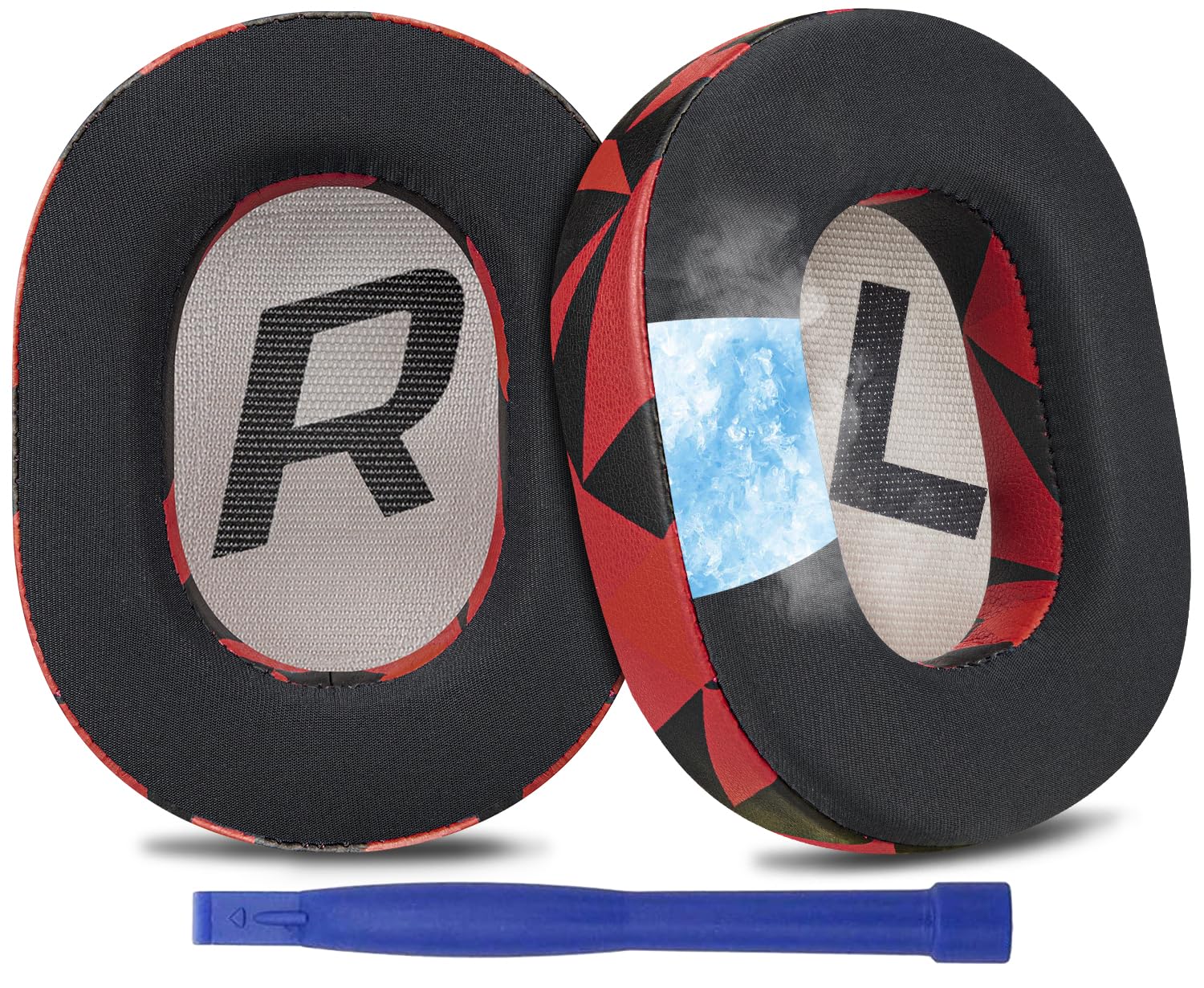 SOULWIT Cooling Gel Earpads Replacement for Plantronics BackBeat Pro 2, Voyager 8200 UC Headphones, Ear Pads Cushions with High-Density Noise Isolation Foam (Red Storm)