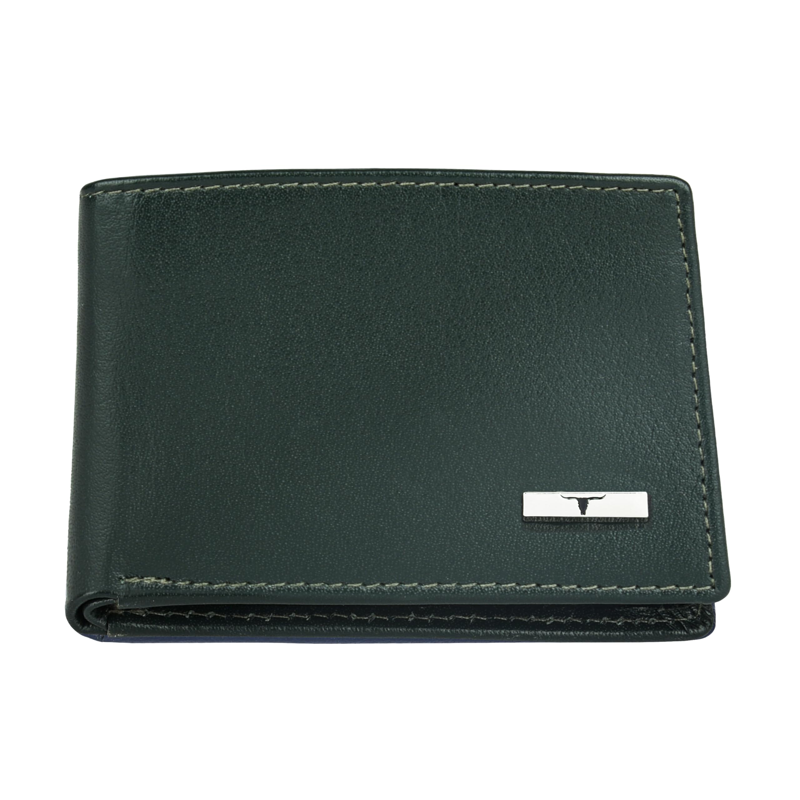 URBAN FOREST Fred Aniline Green Leather Wallet for Men