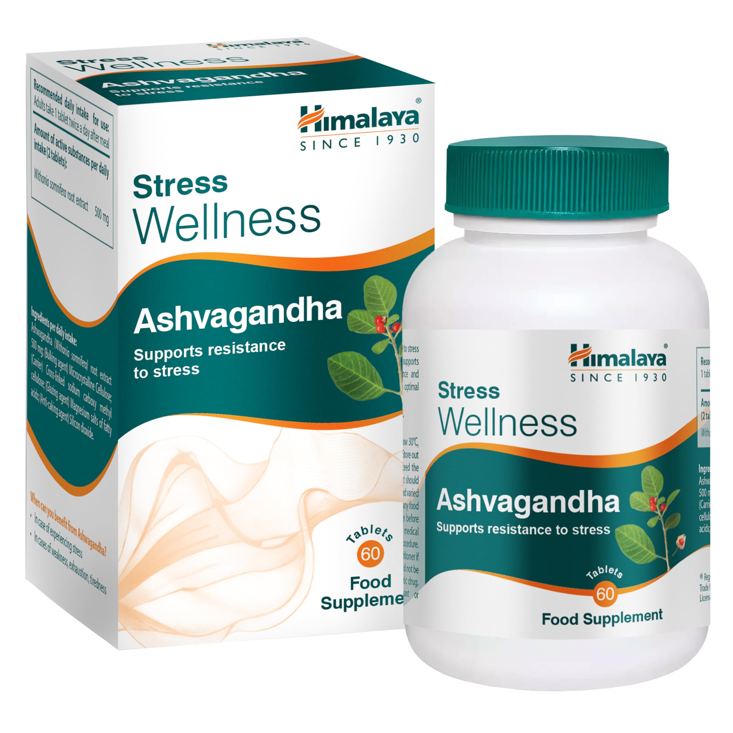 Himalaya Wellness Pure Herbs Ashvagandha General Wellness - 60 Tablet