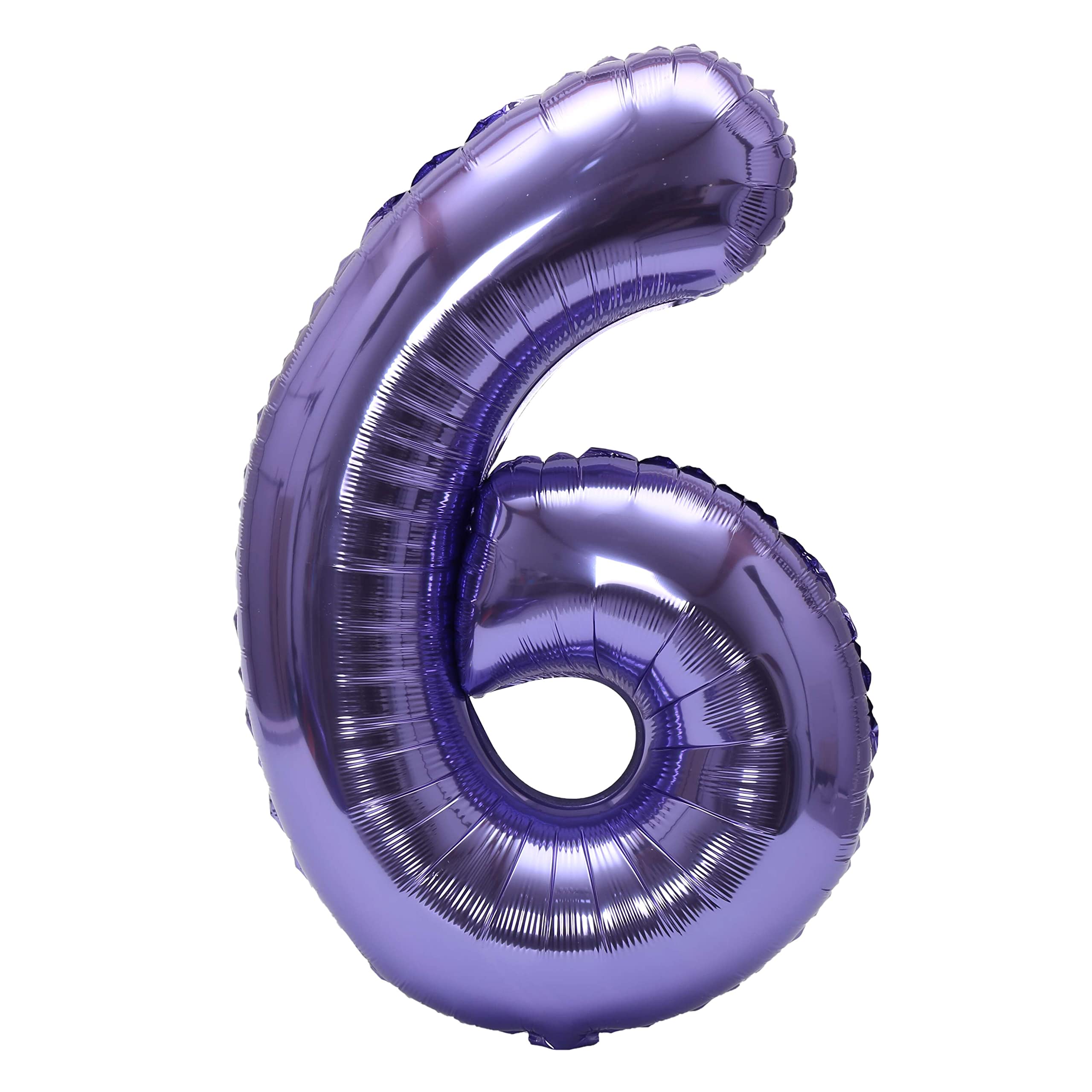 YPSelected 32 Inch Large Foil Helium Number Balloon Birthday Wedding Party 0-9 (Purple, 6)