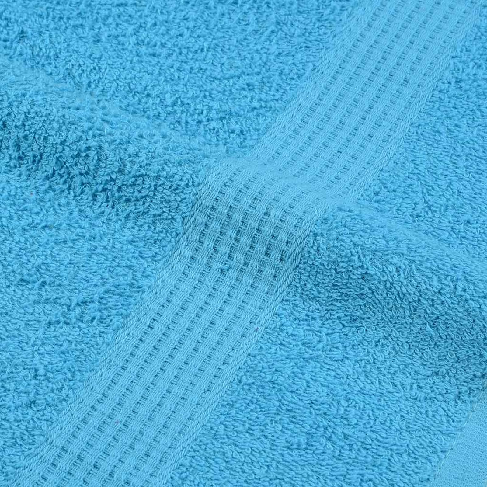 Gecheer Asciugamani ospiti, 10 pezzi turchesi 30x50 cm, 100% cotone morbido e assorbente, con anello per appendere, lavabili in lavatrice, per bagno e casa