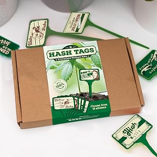 Hash Tags - Weed Accessories - Marijuana Accessories - Houseplant Plaques - Marijuana Gifts - Plant Accessories