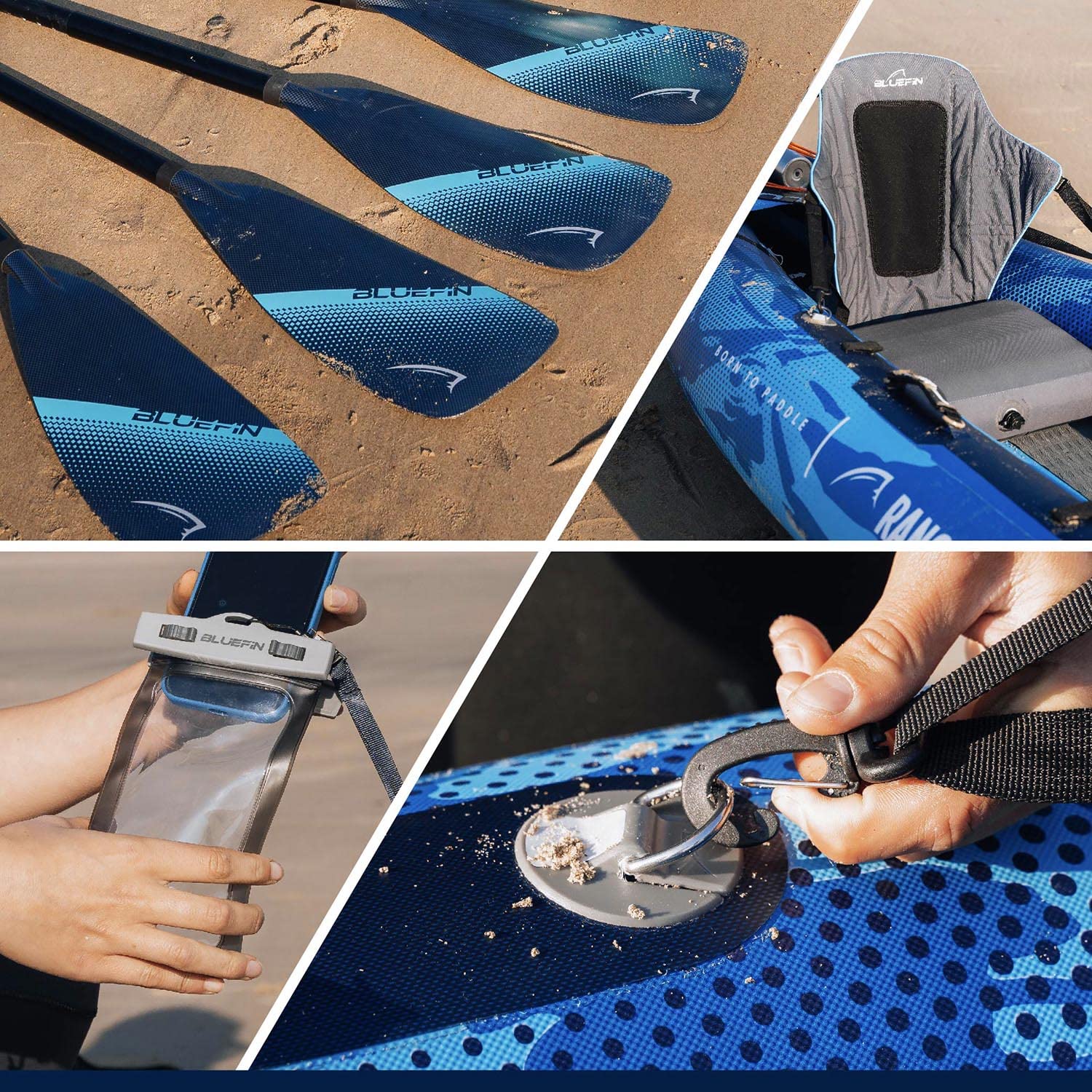 Bluefin Scout e Ranger | Kayak Gonfiabile Alternativo alla Canoa | Disponibile in Due Dimensioni: Scout per 1 Persona e Ranger per 2 Persone