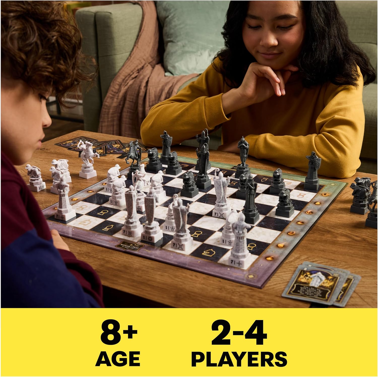 Spin Master Games, Wizarding World of Harry Potter Chess Teacher, Beginner Chess Set, Learn to Play Game for Beginners, Strategy Game for Muggles, for Kids & Family, 2 Players, for Ages 8 & Up