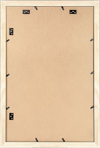 Miniatura 7 de Golden State Art, Marco de fotos negro de madera maciza de 16 x 24 pulgadas, vidrio templado, horizontal y vertical para exhibición en pared, ideal