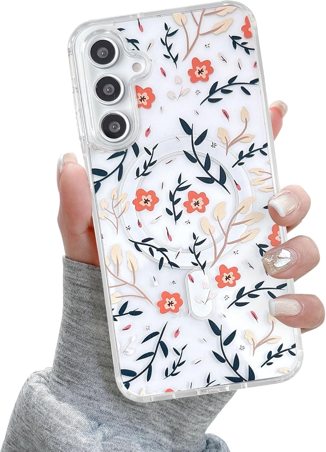 QLTYPRI Magnetic For IPhone 13 Case/iPhone 14 Case (6.1 Inch) Compatible With MagSafe, Protective Shockproof Translucent Case Matte Slim Thin Silicon Phone Cover For Women Girls Men - Blue - View #4