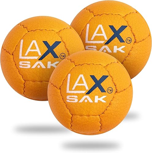 Pelotas de práctica suaves Lax Sak para Lacrosse, paquetes de 1, 2, 3, 6, 12, 24, 36, 60 y 120 - mismo peso y tamaño que las pelotas de Lacrosse