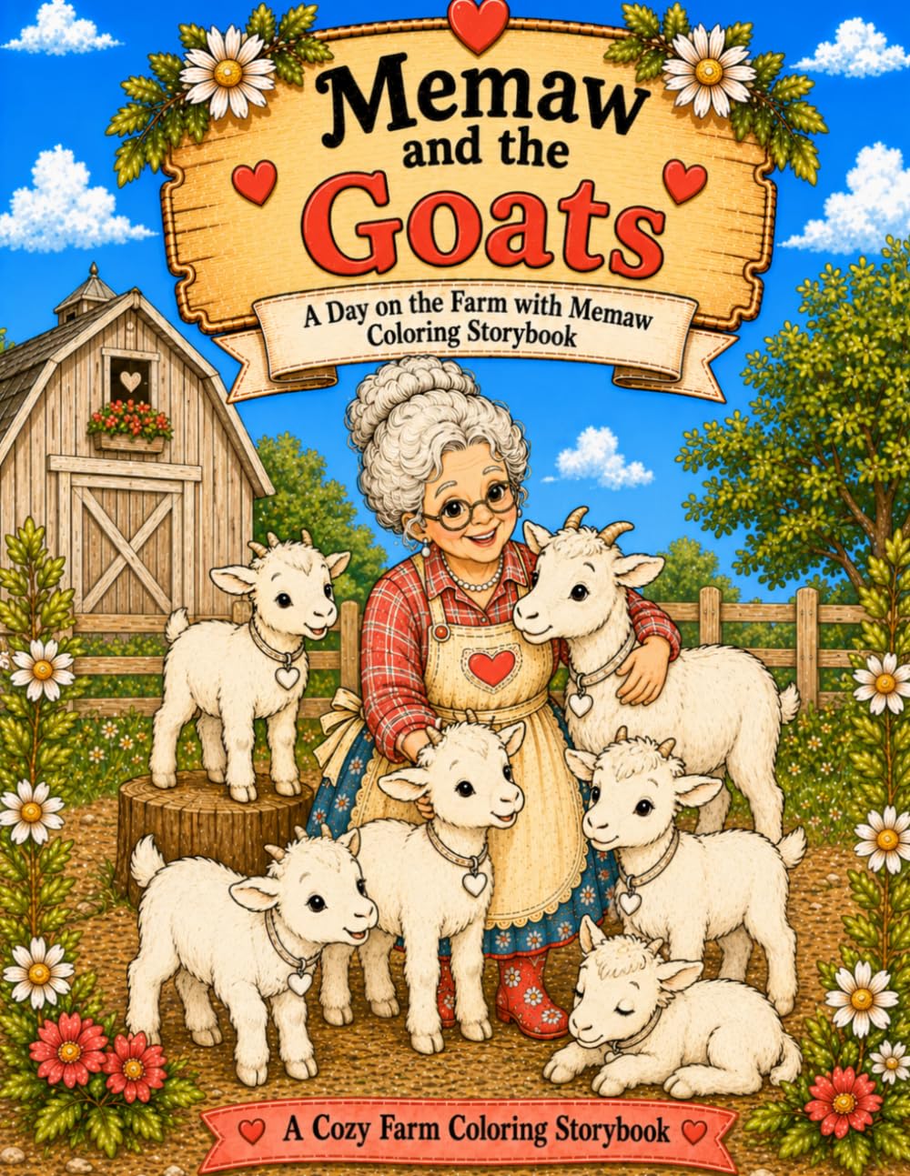 Memaw and the Goats: A Day on the Farm with Memaw Coloring Storybook