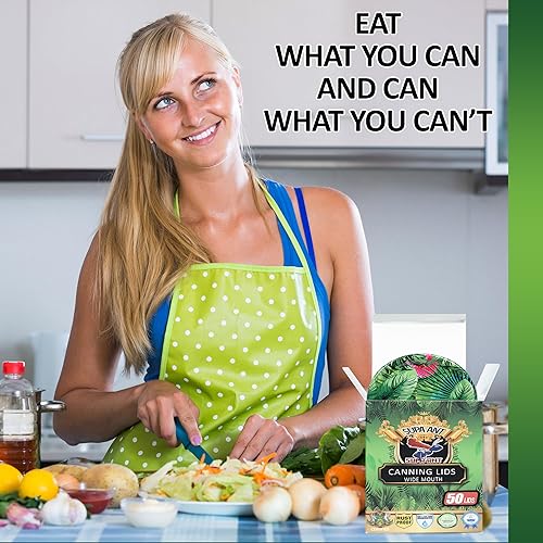 Miniatura 7 de Tapas para frascos Mason - Tapas para conservas de boca ancha, tapas para conservas de boca ancha, tapas para tarros de conservas, tapas para tarros