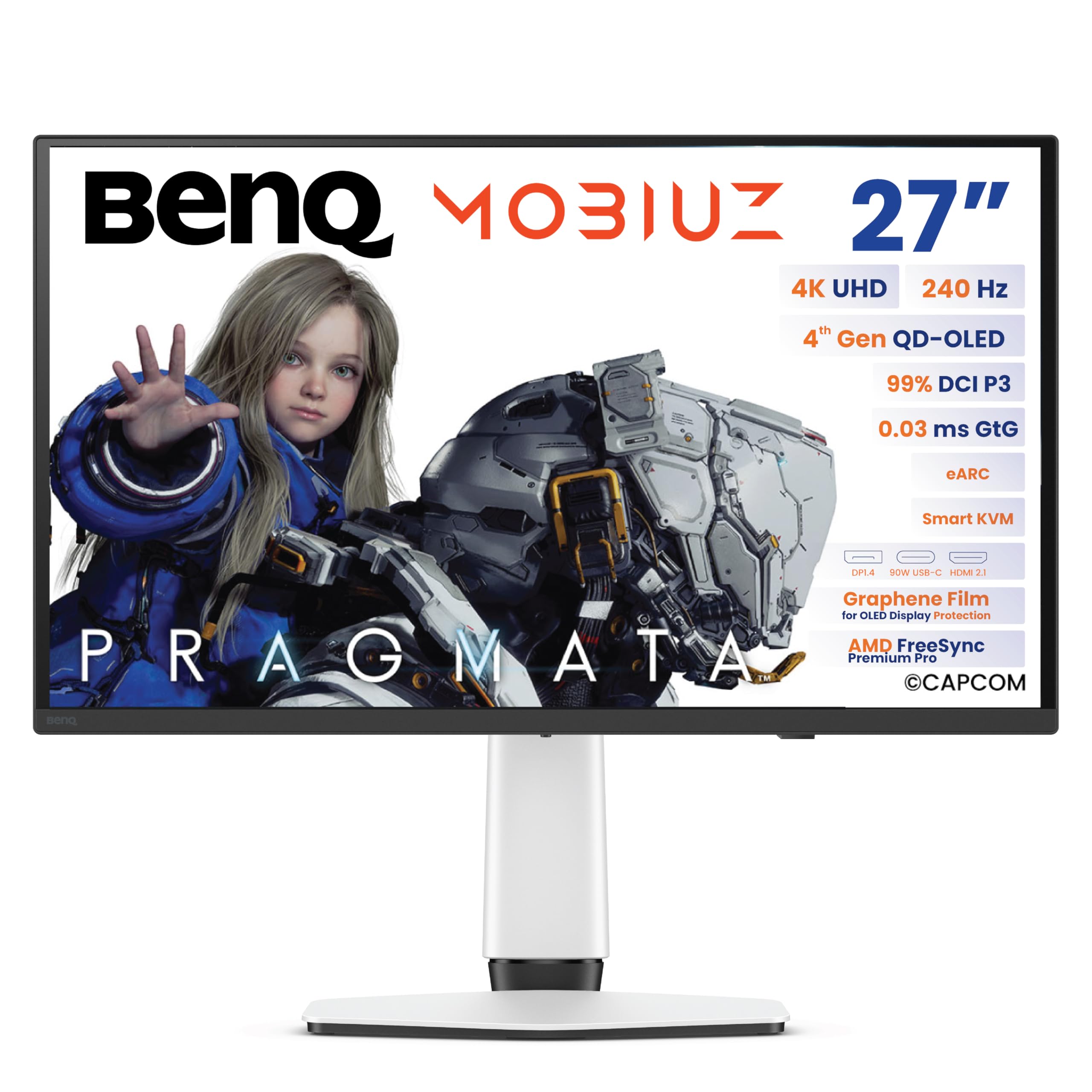 Amazon.com: BenQ MOBIUZ EX271UZ 27” 4K QD-OLED 240Hz 0.03ms HDMI
