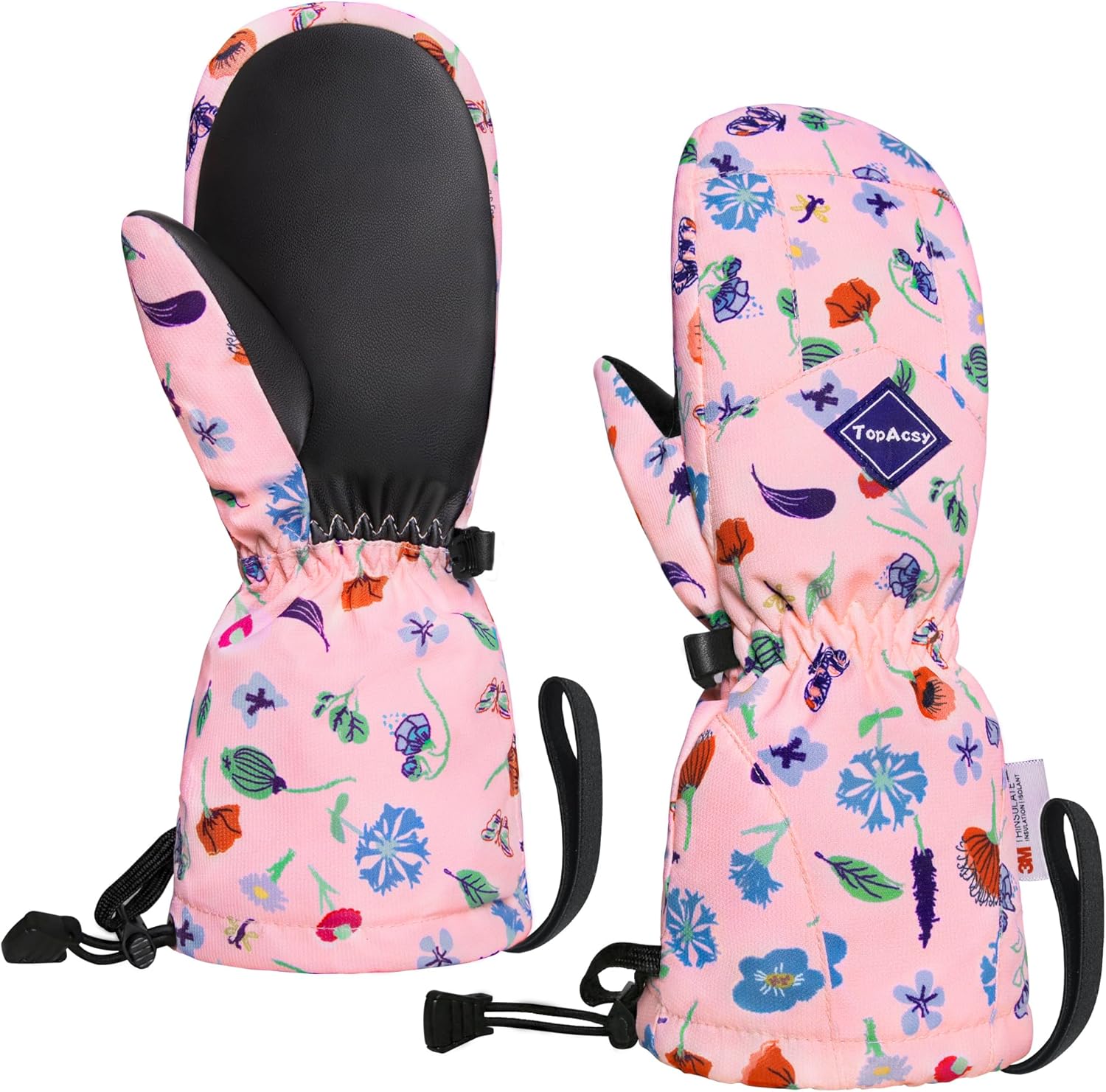 Kids Ski Gloves Waterproof Warm Winter Snow Mittens for Boys Girls