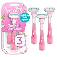 Vista 1 de Gillette Venus Sensitive Women's Disposable Razors - Single Package of 3 Razors