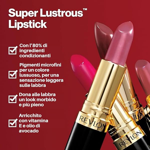 Revlon Super Lustrous™ Cream Lipstick, Creamy Formula for Soft, Fuller‑Looking Lips with a Moisturized Feel, Bare Affair (044), 4.2g - 3
