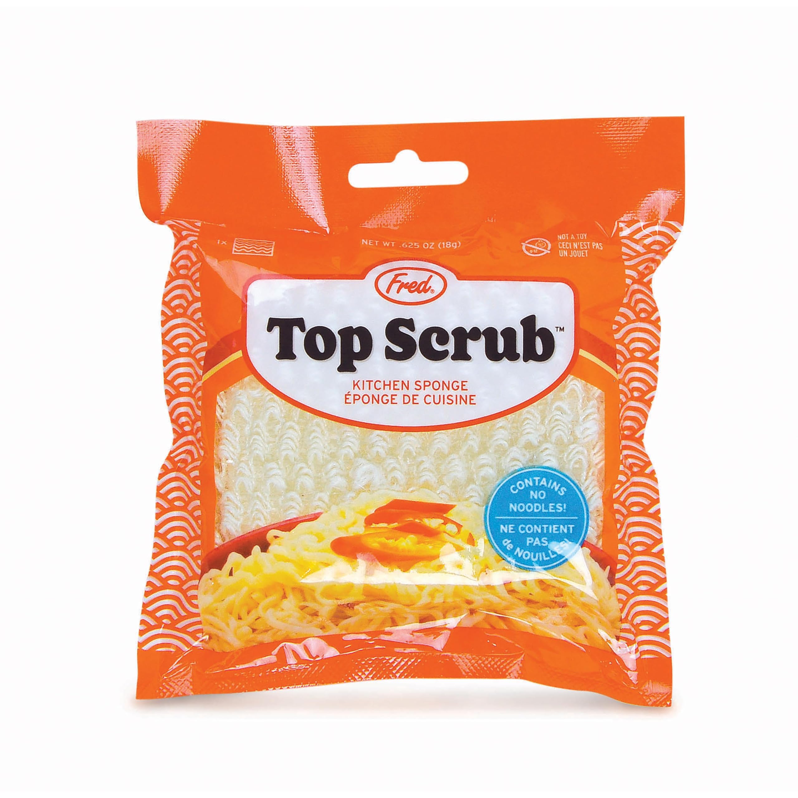 Genuine Fred Top Scrub - Ramen Sponge, Multicolored