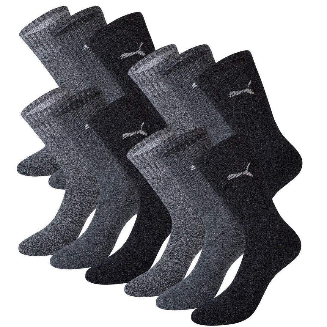 Puma Crew Basic Crew - Calcetines, Pack de 3