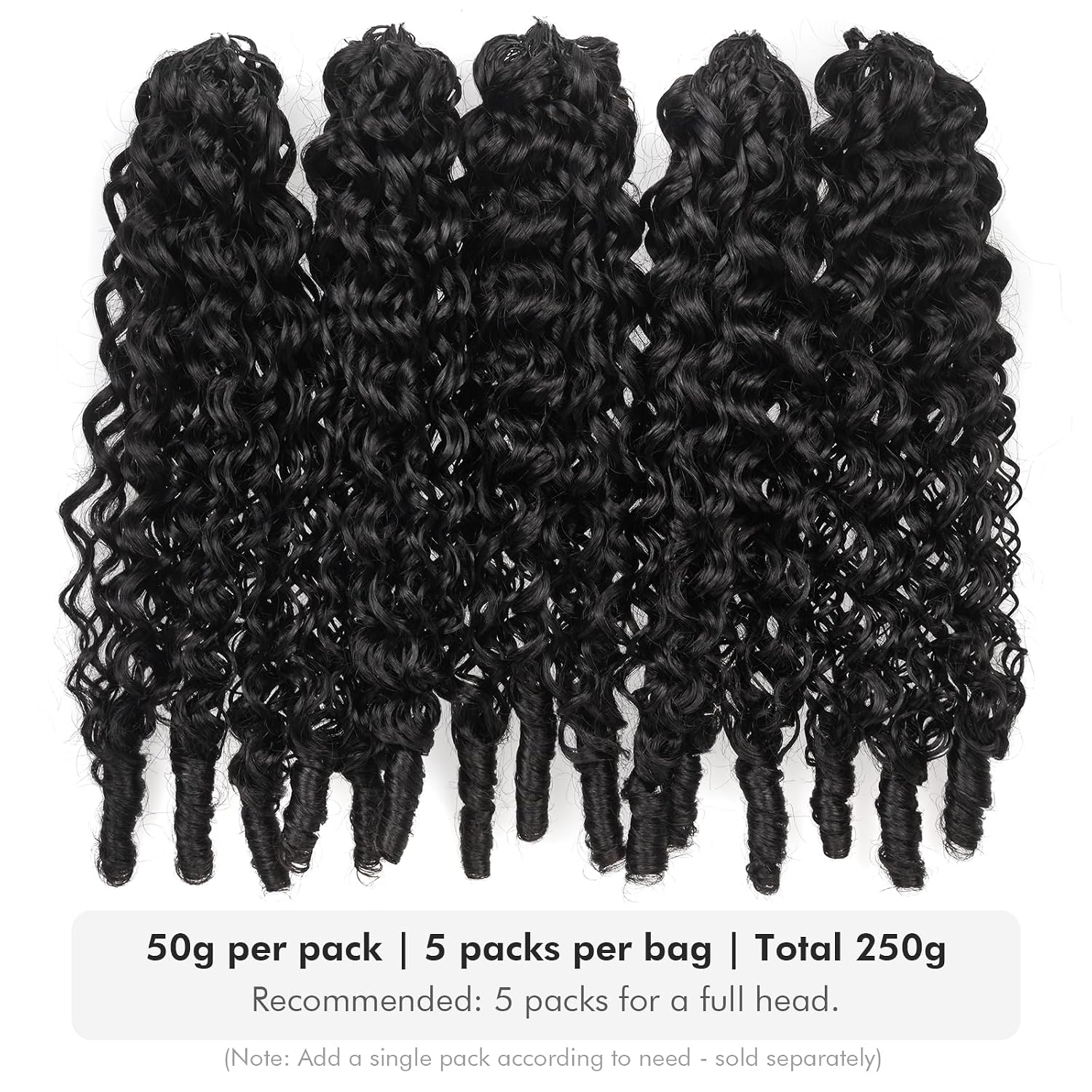 ToyoTress Burmese Curly Crochet Human Hair - 12 Inch 250G Feather Human Crochet Hair For Black Women Natural Color Miracle Knots Braiding Hair (12 Inch, 1B-250G)