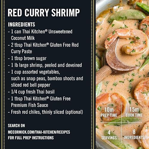 Miniatura 9 de Pasta de curry rojo Thai Kitchen, 35 onzas