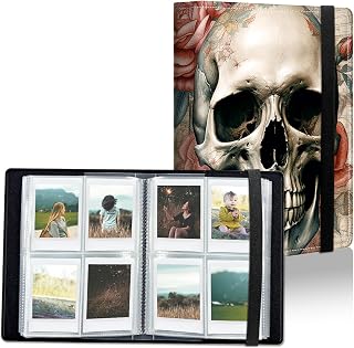 2x3 Photo Album 256 Pockets,Skull Roses