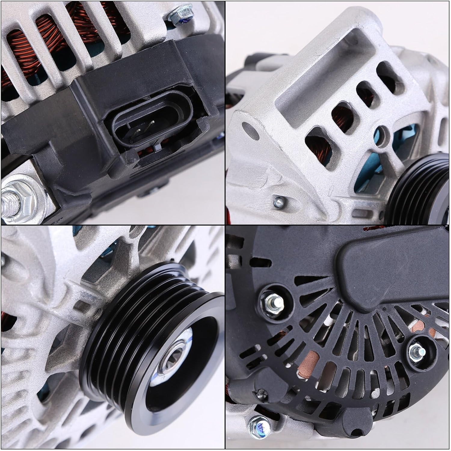Alternator Compatible with Pontiac G6 2006-2008, Grand Am 2005, Solstice 2006-2009 &Saturn Sky 2007-2010 L4 2.4L 2384cc 145cid Replace15794596, 10372313, 20833569, 25967329, TG13S026SP