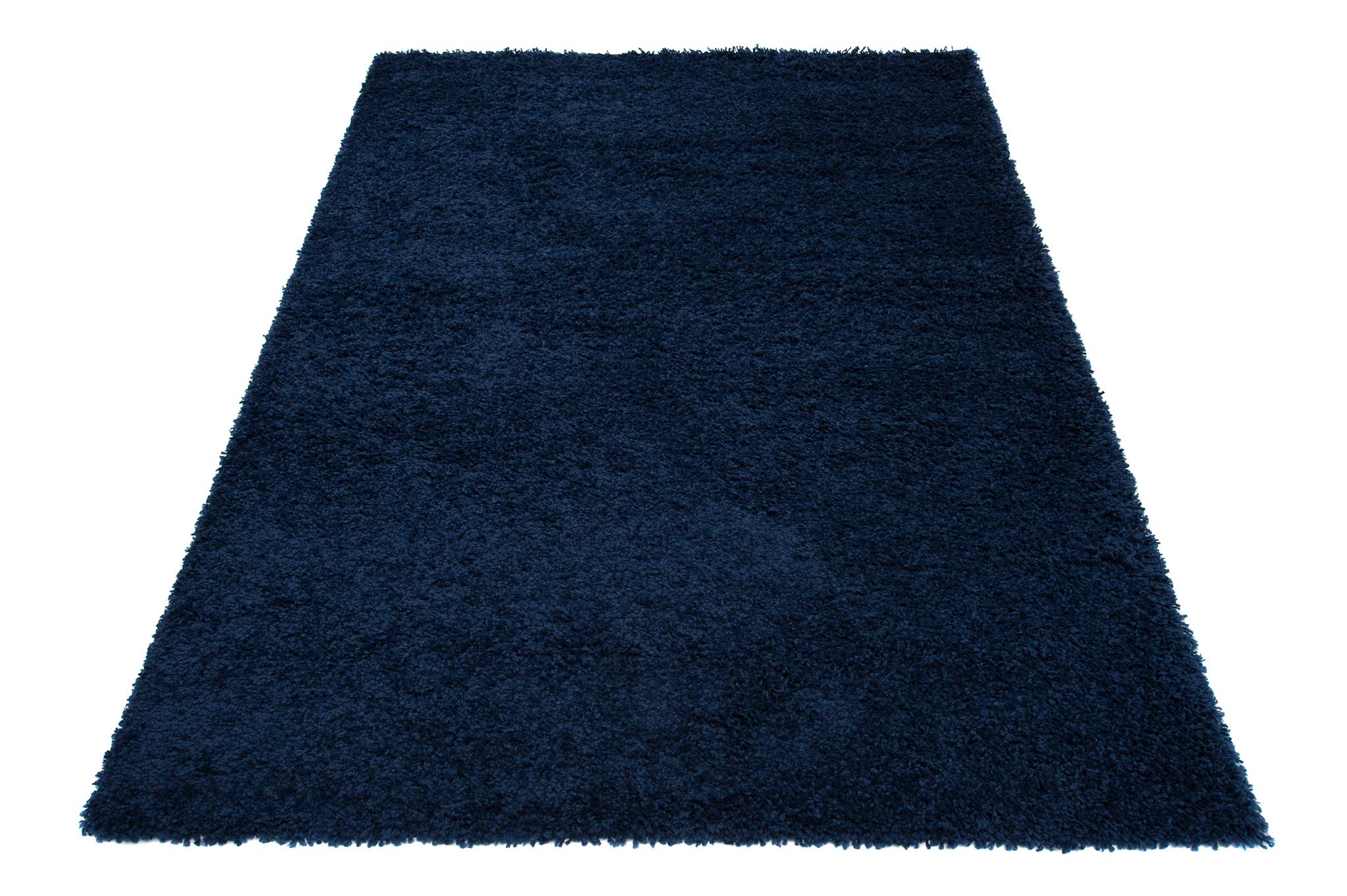 Essence dywan Shaggy, wysokie runo, ciemnoniebieski, jednokolorowy, miękki, nowoczesny, prostokątny, do salonu, sypialni, Ökotex 300 x 400 cm