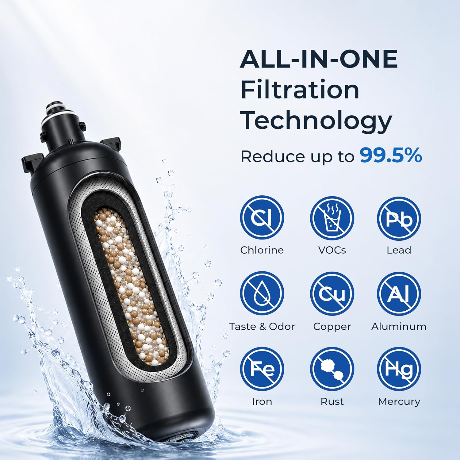 Pureal PPF-1000 Under Sink Water Filter Replacement Cartridge, 10 Inch image 3