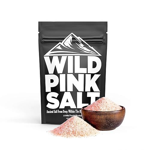 Sal rosa silvestre del Himalaya de grano fino, 100% natural minada a mano, sin refinar, triple manantial lavada con agua, sabor puro, más de 80