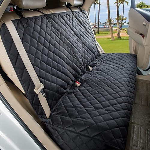 Miniatura 2 de Viewpets- Protector de asiento de auto Funda de asiento de auto para mascotas impermeable resistente y antideslizante para perros con tamaño Negro,