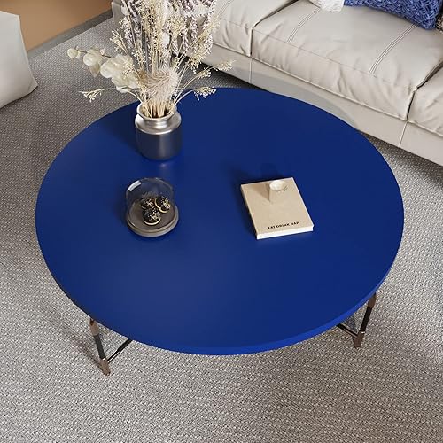 Miniatura 3 de CRE8TIVE Papel tapiz azul real para despegar y pegar para dormitorio, papel adhesivo azul grueso, impermeable, autoadhesivo, vinilo extraíble, papel