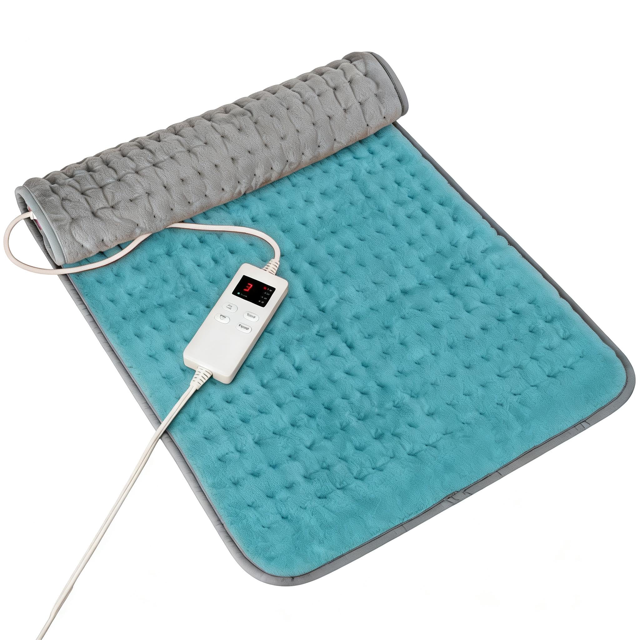 Cyan Heating Pad for Gifts Soothing Heat Therapy for Women & Men, Perfect Christmas, Mothers Day, Birthday Gifts fo r Her, Dad Gifts & White Elephant Gift, Cozy Stocking Stuffer for Men - 71% off