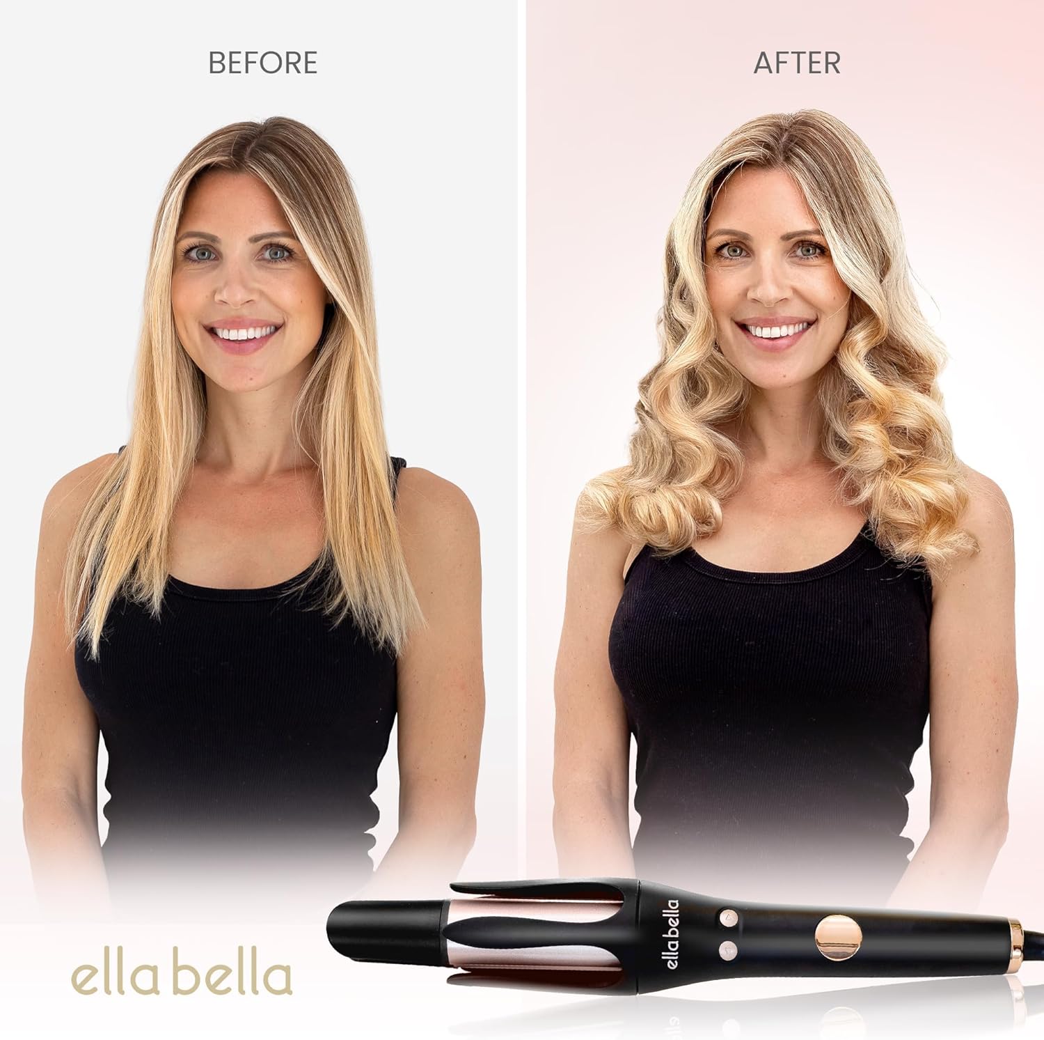 ELLA BELLA® Automatic Rotating Curling Iron • Auto Hair Curlers • Easy to Use • Digital Display to Accurately Control Temperature • Transform Your Look in Seconds • Ideal for Longer Hair - Image 2