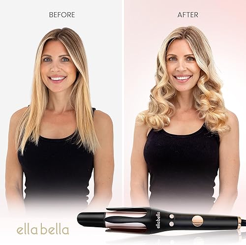 Miniatura 2 de ELLA BELLA Rizador giratorio automático  Rizadores automáticos de pelo  Fácil de usar  Pantalla digital para controlar con precisión la temperatura