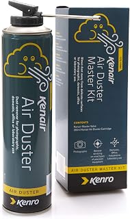 Kenro Kenair Air Duster Master Kit to Clean Cameras Computers and Precision Equipment Remove Dust and Debris 360ml - KENR01